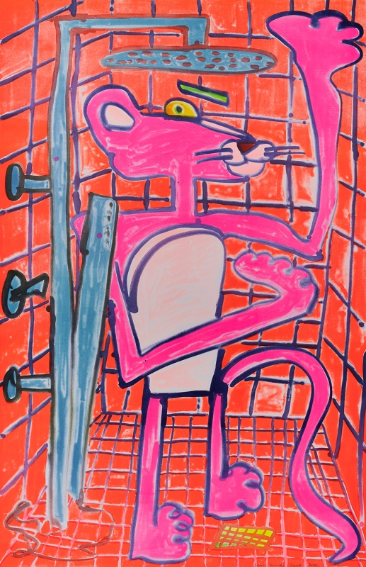 Katherine Bernhardt, Shower Power (2023)