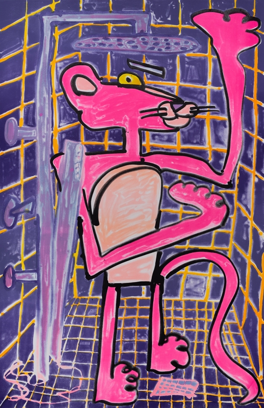 Katherine Bernhardt, Shower Power (2023)