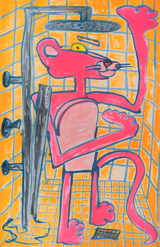 Katherine Bernhardt, Shower Power (2023)