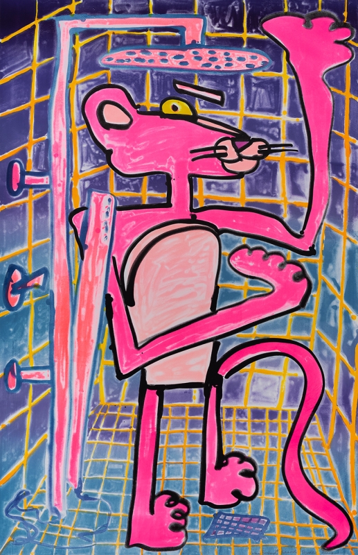 Katherine Bernhardt, Shower Power (2023)