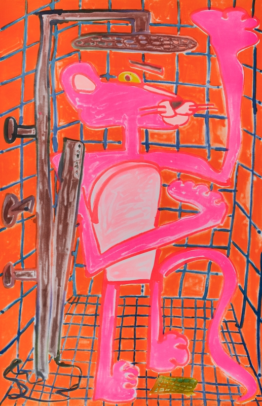 Katherine Bernhardt, Shower Power (2023)