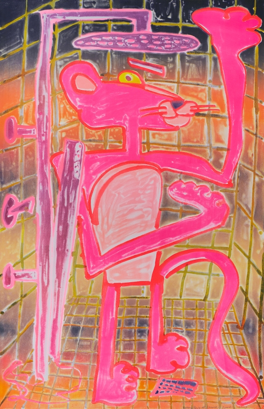 Katherine Bernhardt, Shower Power (2023)