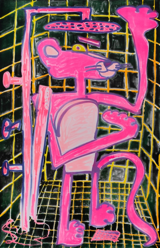 Katherine Bernhardt, Shower Power (2023)