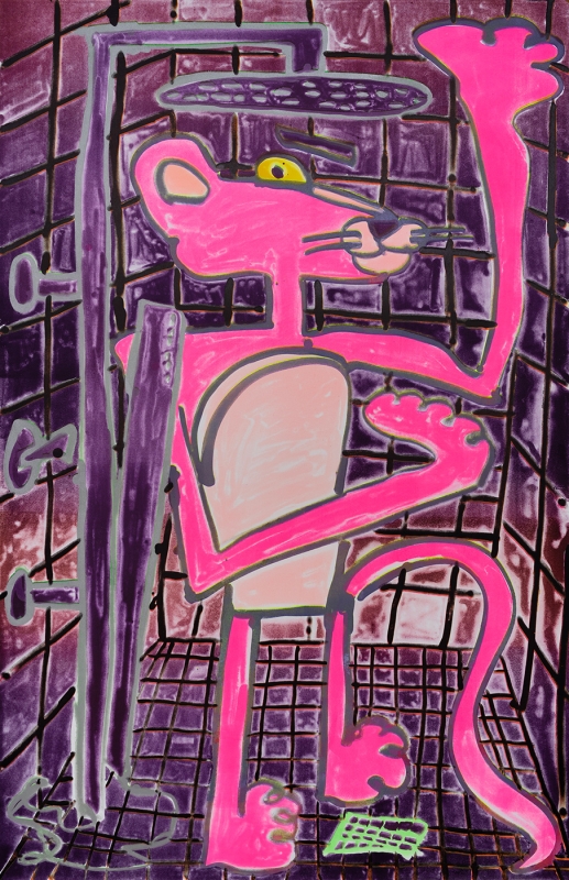 Katherine Bernhardt, Shower Power (2023)