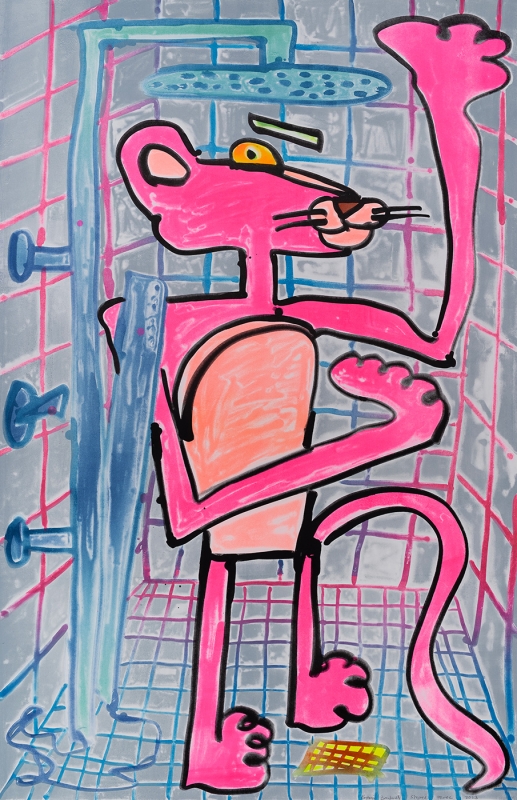 Katherine Bernhardt, Shower Power (2023)