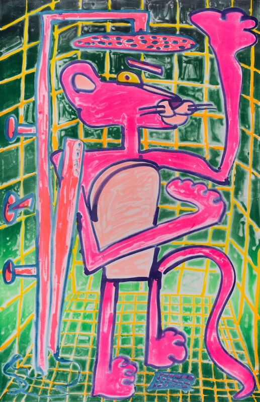 Katherine Bernhardt, Shower Power (2023)