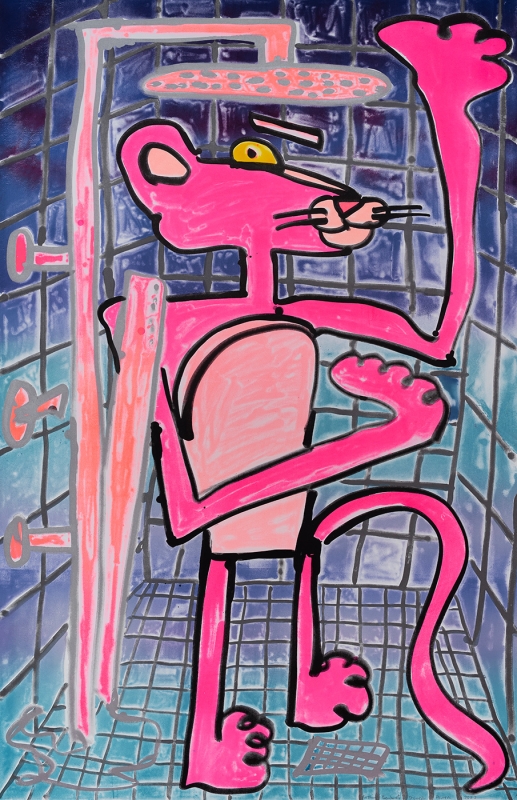 Katherine Bernhardt, Shower Power (2023)