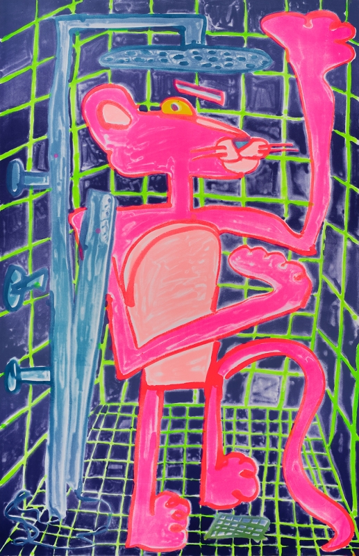 Katherine Bernhardt, Shower Power (2023)