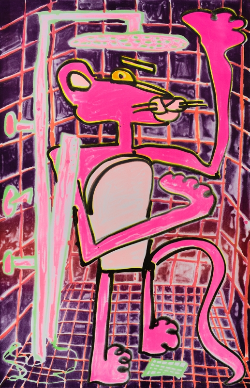 Katherine Bernhardt, Shower Power (2023)