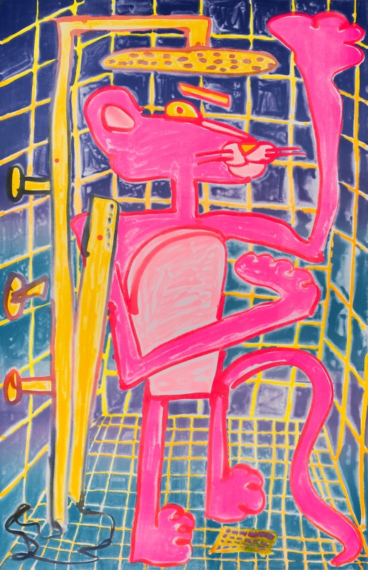 Katherine Bernhardt, Shower Power (2023)