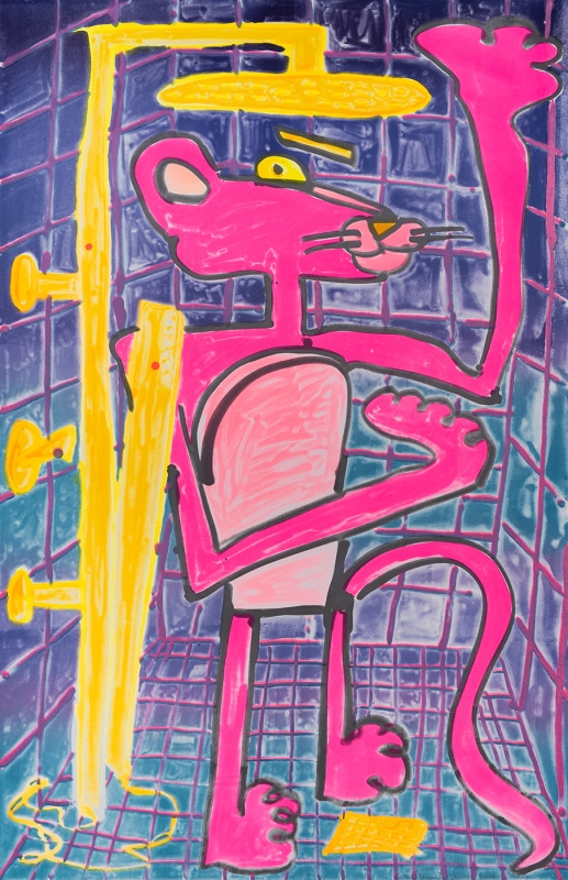 Katherine Bernhardt, Shower Power (2023)
