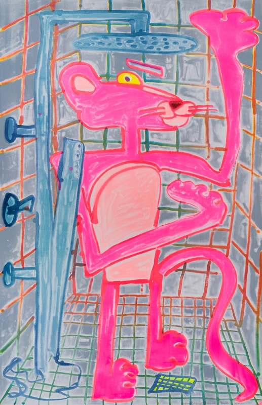 Katherine Bernhardt, Shower Power (2023)