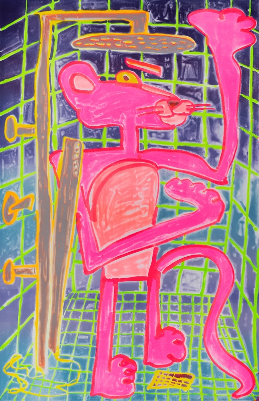 Katherine Bernhardt, Shower Power (2023)