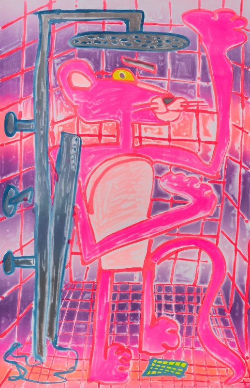 Katherine Bernhardt, Shower Power (2023)