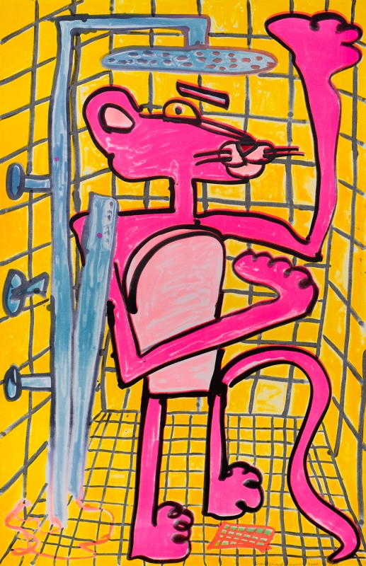 Katherine Bernhardt, Shower Power (2023)