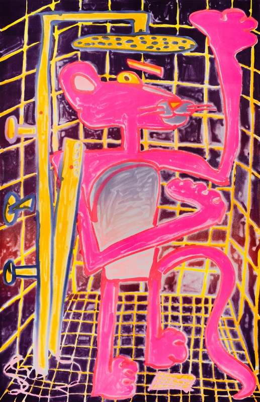 Katherine Bernhardt, Shower Power (2023)