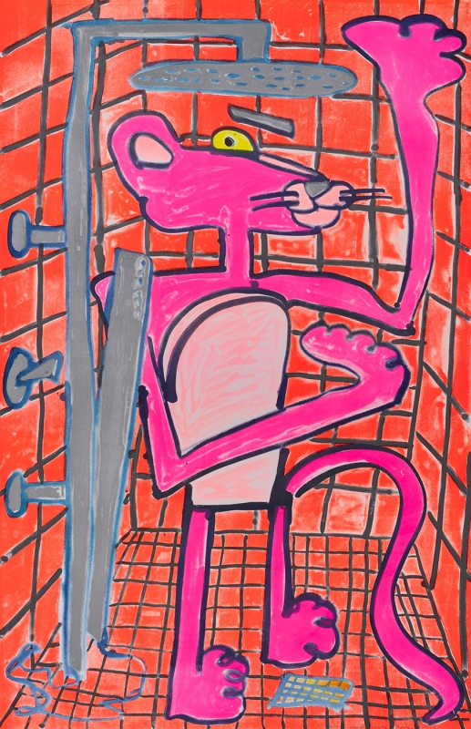 Katherine Bernhardt, Shower Power (2023)