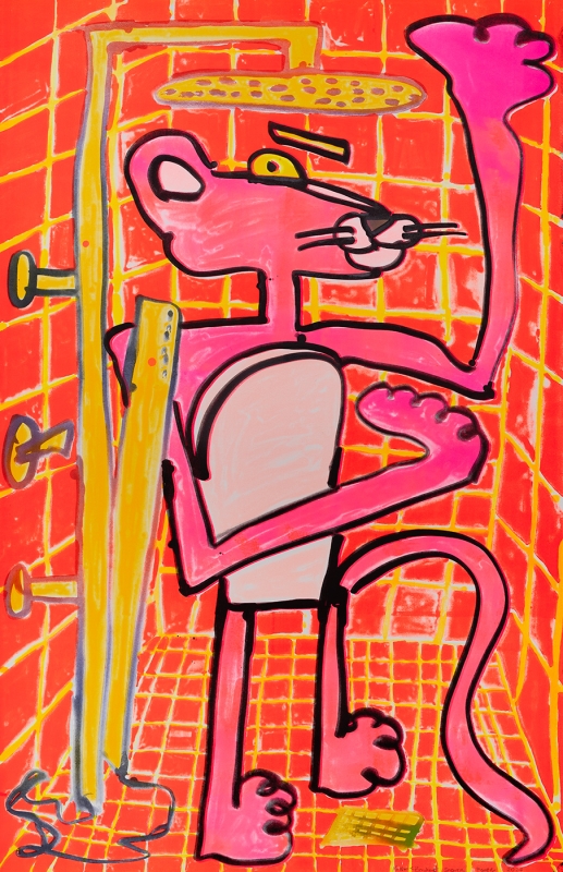 Katherine Bernhardt, Shower Power (2023)