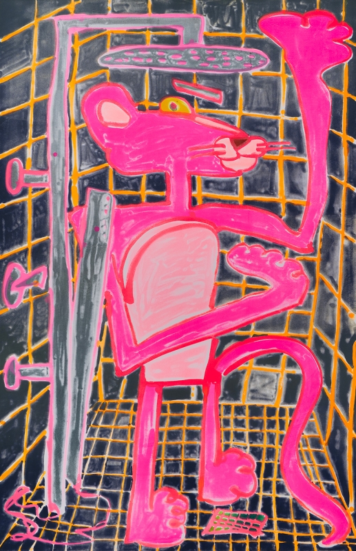 Katherine Bernhardt, Shower Power (2023)