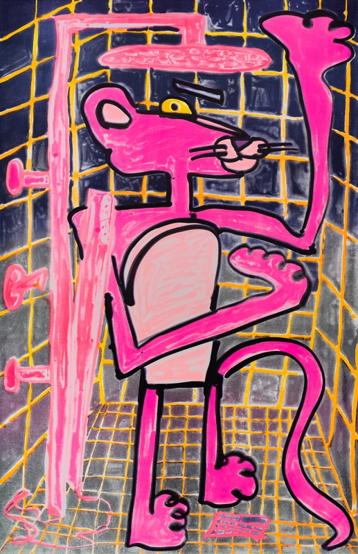 Katherine Bernhardt, Shower Power (2023)