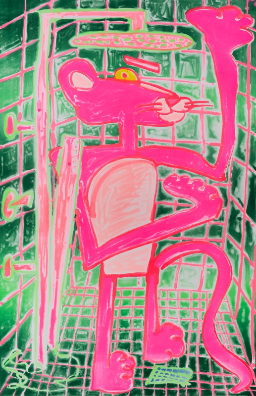 Katherine Bernhardt, Shower Power (2023)