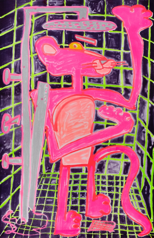 Katherine Bernhardt, Shower Power (2023)