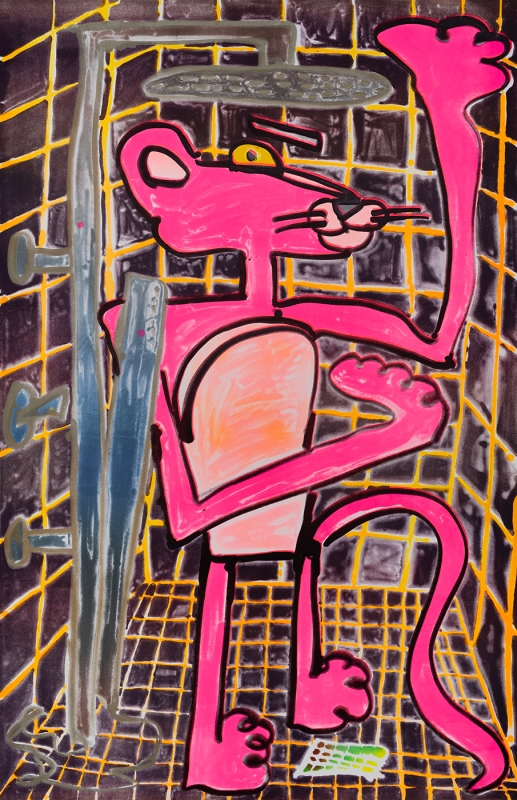 Katherine Bernhardt, Shower Power (2023)
