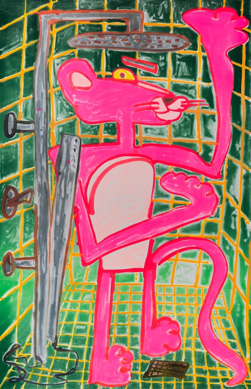 Katherine Bernhardt, Shower Power (2023)