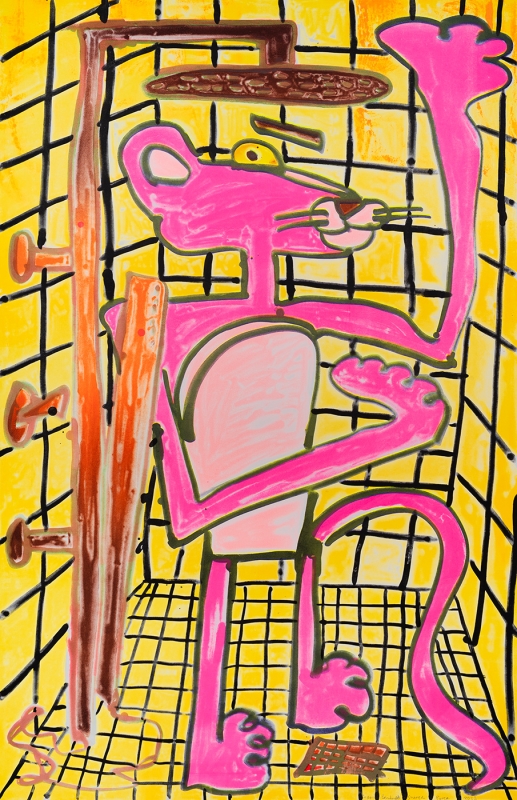 Katherine Bernhardt, Shower Power (2023)