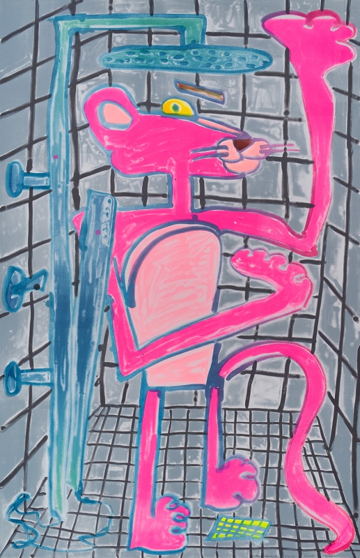 Katherine Bernhardt, Shower Power (2023)