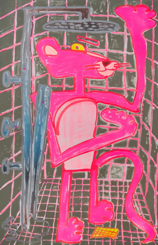 Katherine Bernhardt, Shower Power (2023)