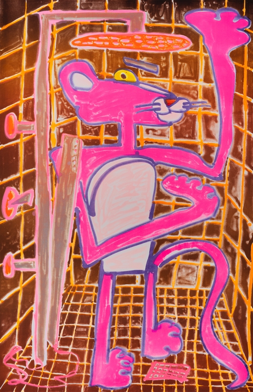 Katherine Bernhardt, Shower Power (2023)