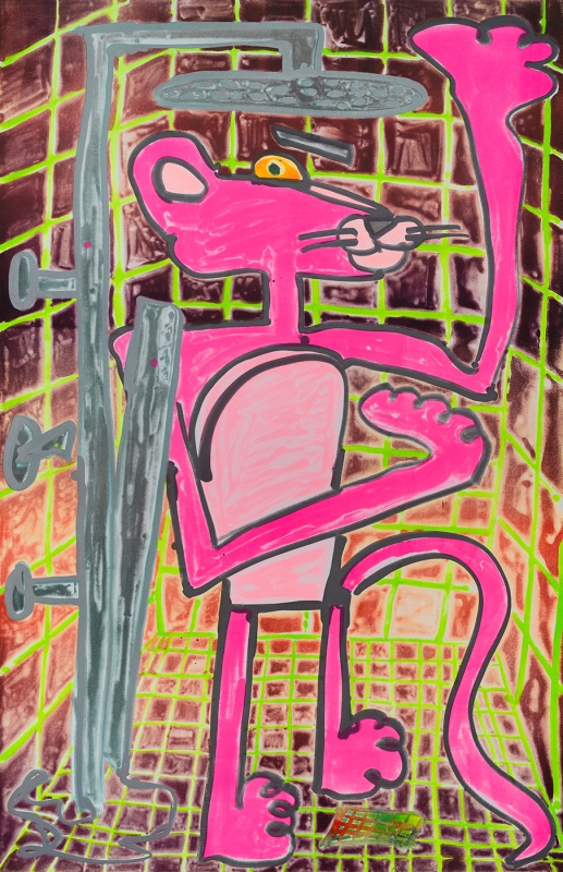 Katherine Bernhardt, Shower Power (2023)