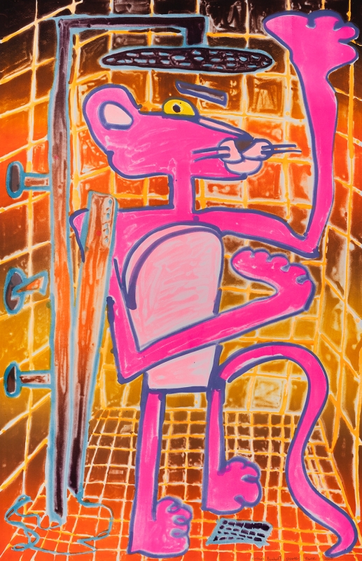 Katherine Bernhardt, Shower Power (2023)