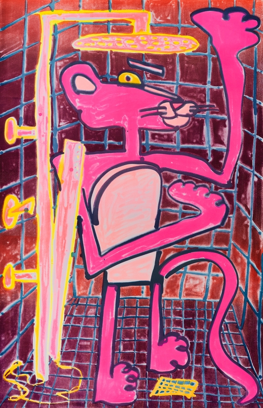 Katherine Bernhardt, Shower Power (2023)