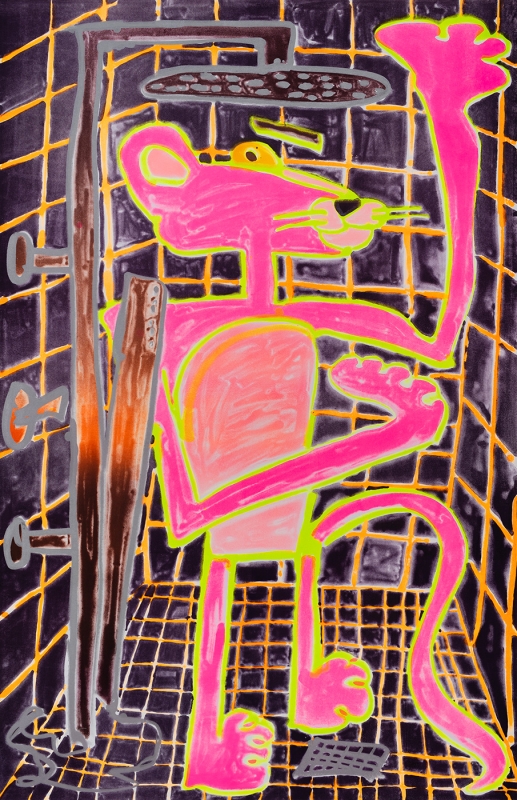 Katherine Bernhardt, Shower Power (2023)