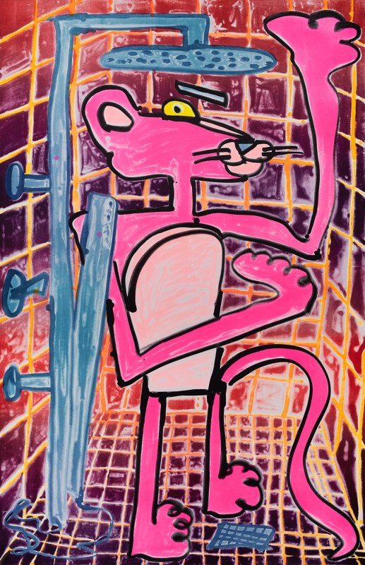 Katherine Bernhardt, Shower Power (2023)