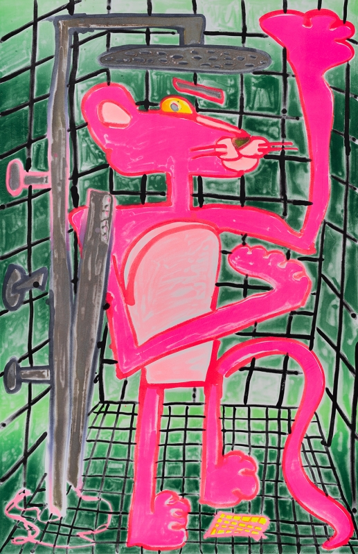 Katherine Bernhardt, Shower Power (2023)