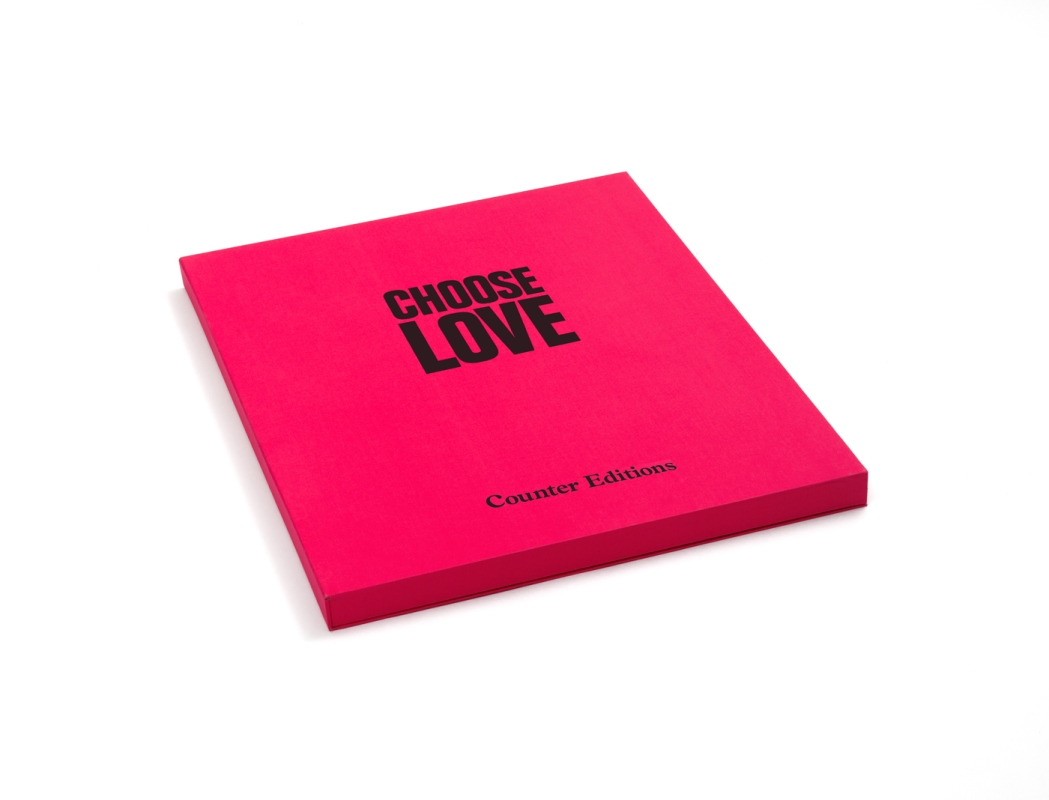 The set of seven prints come in a cloth-bound handmade portfolio box