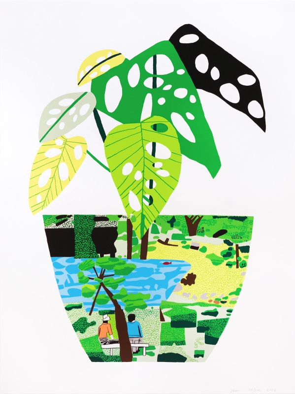 Landscape Pot with Plant (2017)