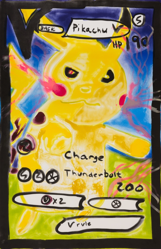 Katherine Bernhardt, Pikachu (2022)