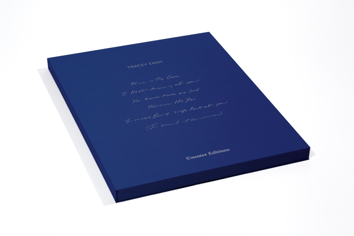 The set of six prints come in a cloth-bound handmade portfolio box