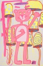 Katherine Bernhardt, <i>Big Cat</i> (2025)