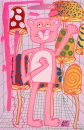 Katherine Bernhardt, <i>Big Cat</i> (2025)