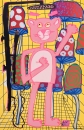 Katherine Bernhardt, <i>Big Cat</i> (2025)