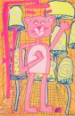 Katherine Bernhardt, <i>Big Cat</i> (2025)