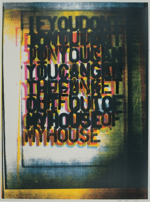Christopher Wool limited edition print 1019U