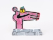 Katherine Bernhardt's hand-painted side of collaborative sculptural multiple.
