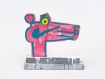 Katherine Bernhardt's hand-painted side of collaborative sculptural multiple.