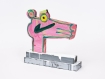 Katherine Bernhardt's hand-painted side of collaborative sculptural multiple.